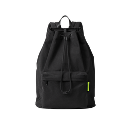 【数量限定型】NYLON BACKPACK DS L 007 ブラック×ライムグリーン