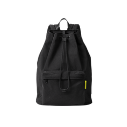 【数量限定型】NYLON BACKPACK DS M 008 ブラック×ネオンイエロー