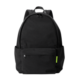 【数量限定型】NYLON BACKPACK L 001 ブラック×ライムグリーン
