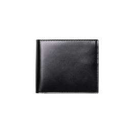 【数量限定色】コードバン 二折財布 002 ブラック