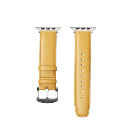 レザーウォッチバンド Apple Watch用 (スムースラムスキン) レモン / L